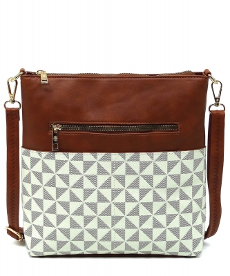 PM Monogram Pocket Crossbody Bag PM760 IVORY/TAN